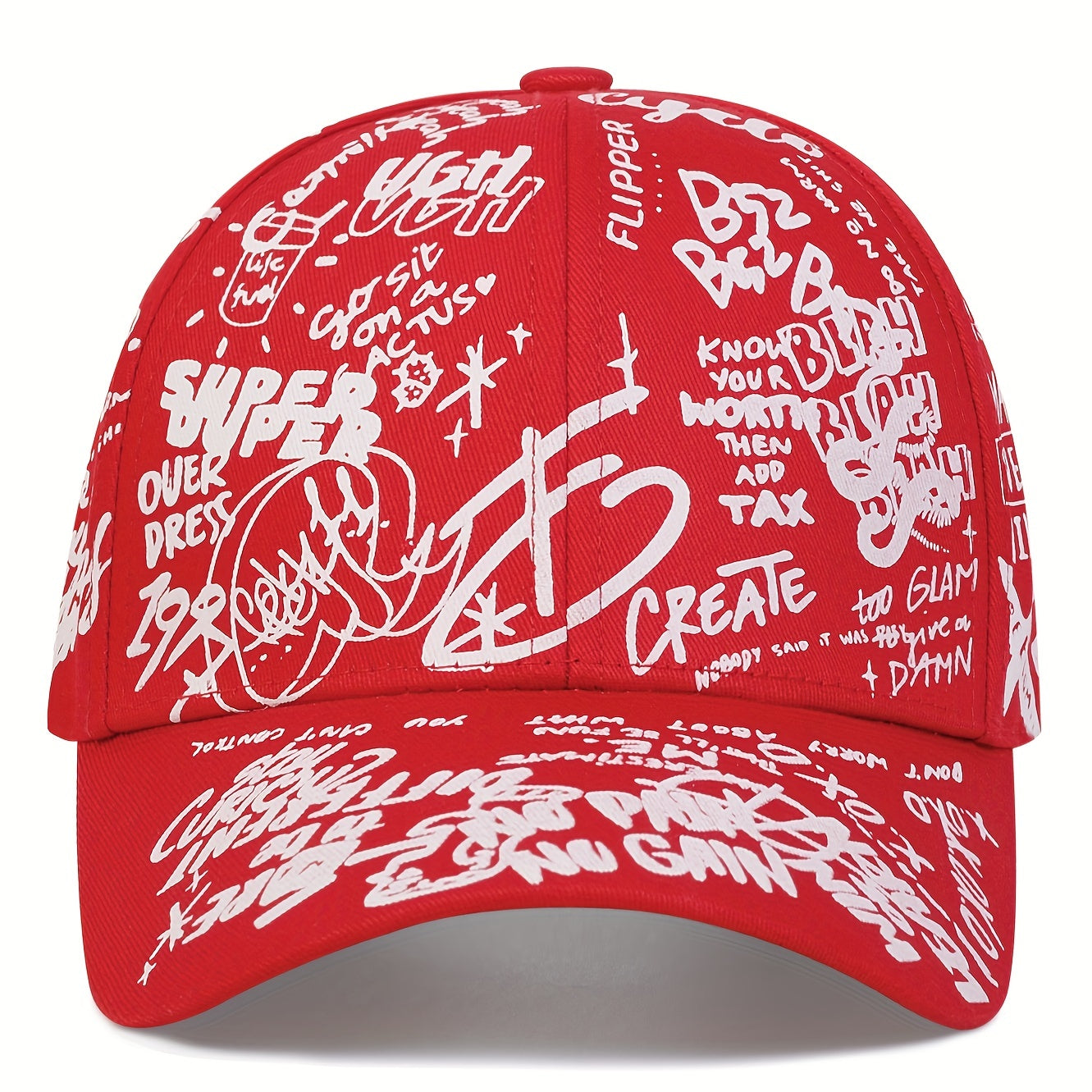 Men's Letter Graffiti Baseball Cap