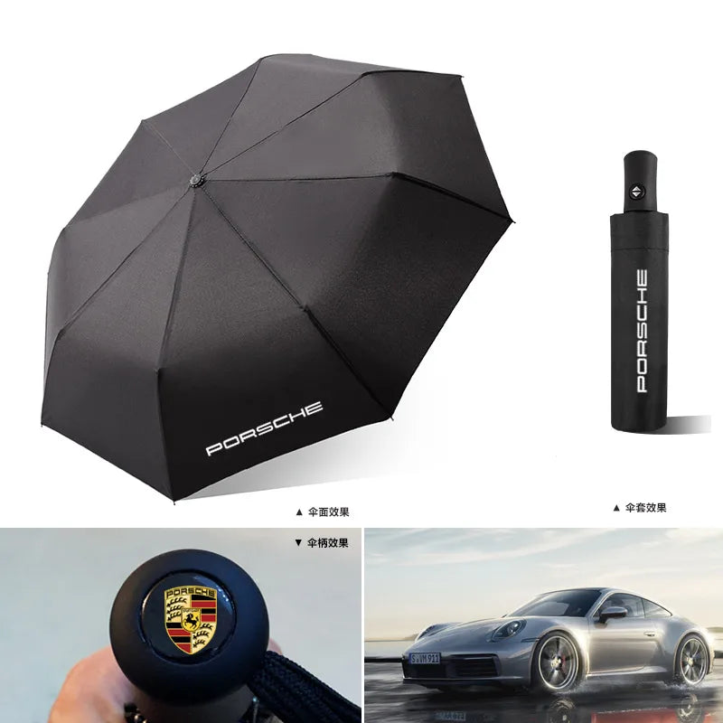 Automatic Folding Car Umbrella – Portable Sunshade for Porsche Models