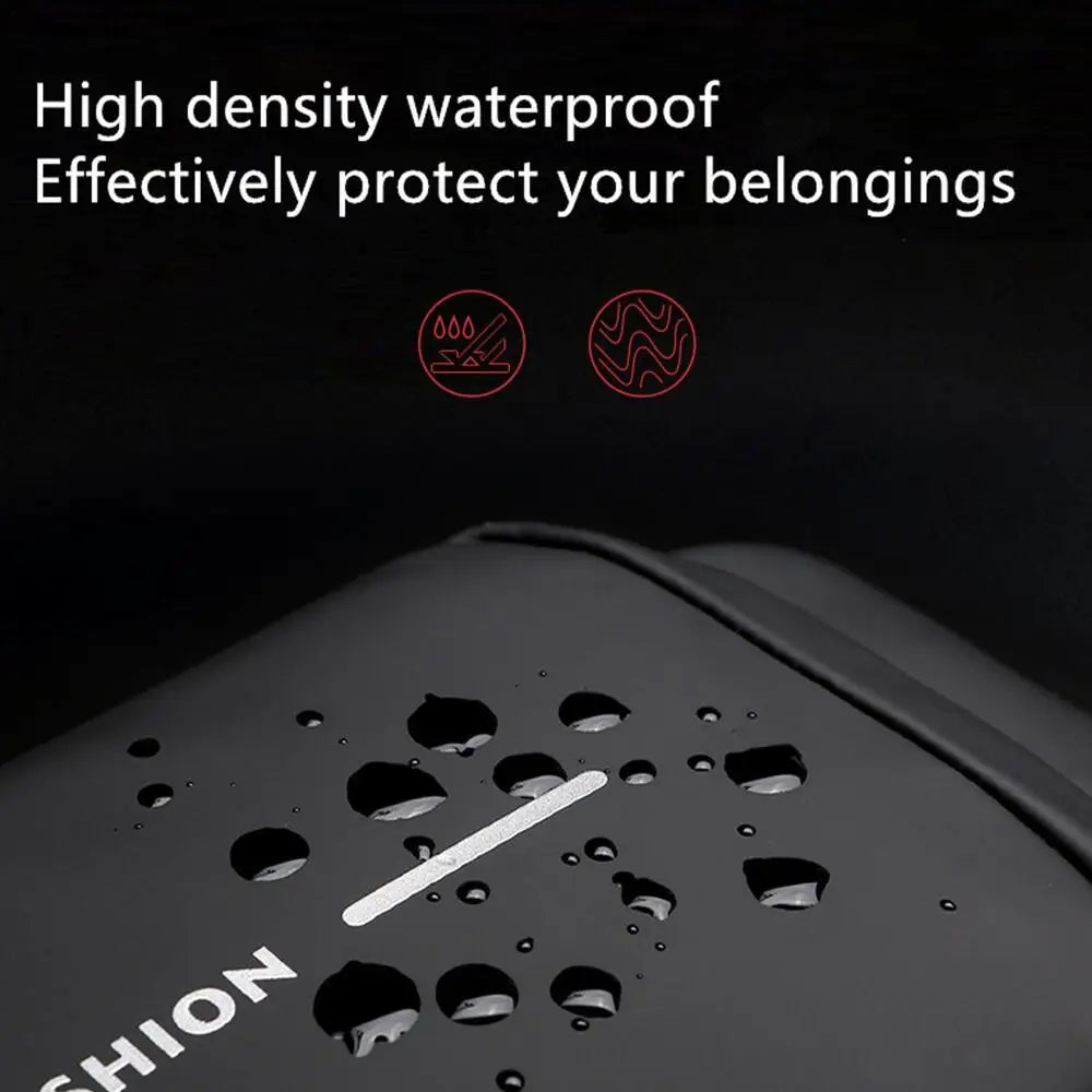 Men's Anti-Theft Chest Bag - USB Charging Crossbody Sling Pack for Sports and Travel