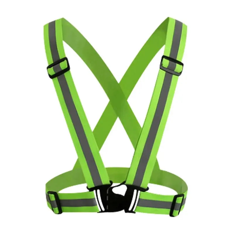 Reflective Safety Vest - Lightweight Adjustable Hi-Vis Jacket for Running and Cycling