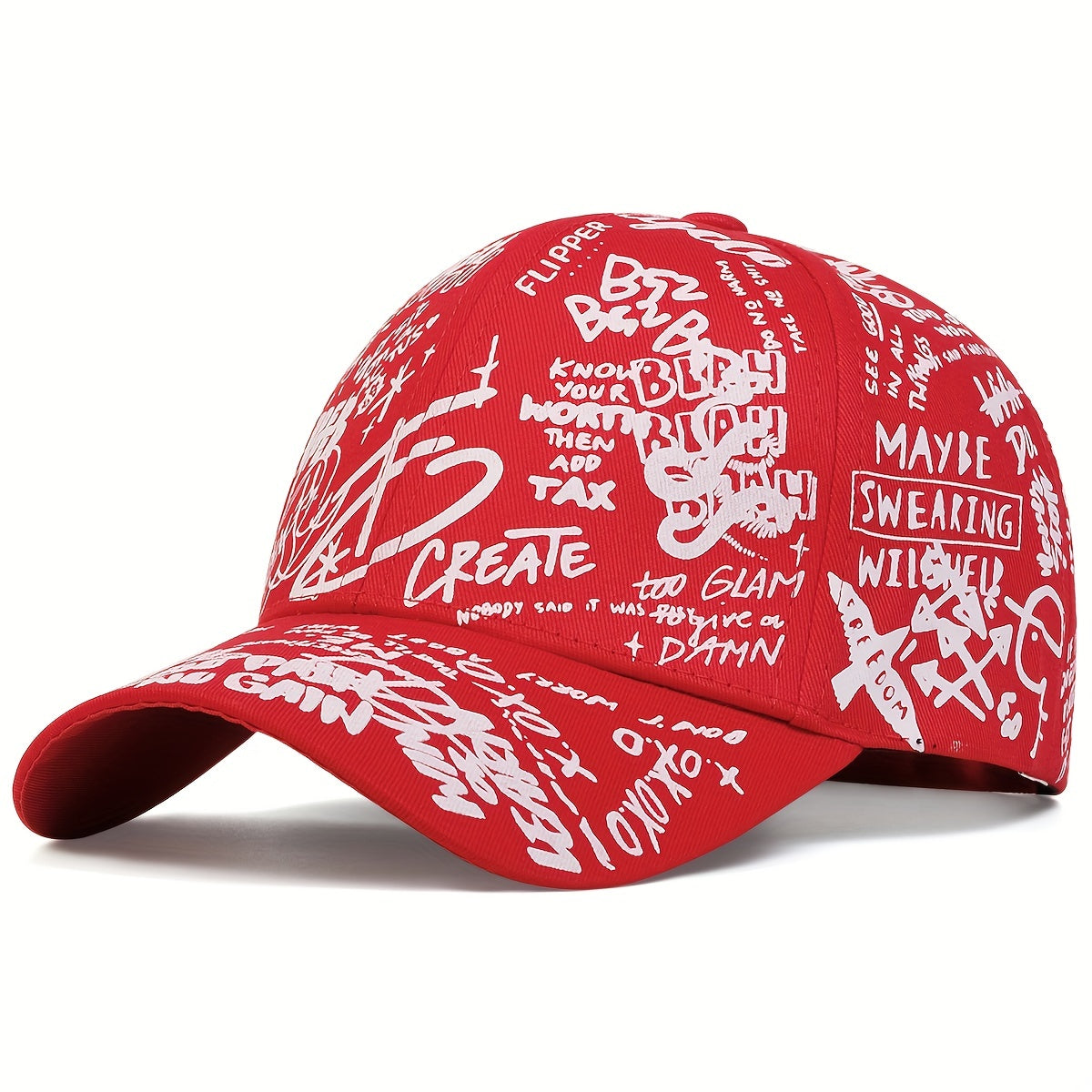 Men's Letter Graffiti Baseball Cap