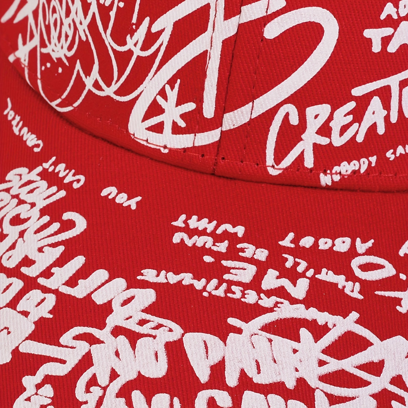 Men's Letter Graffiti Baseball Cap