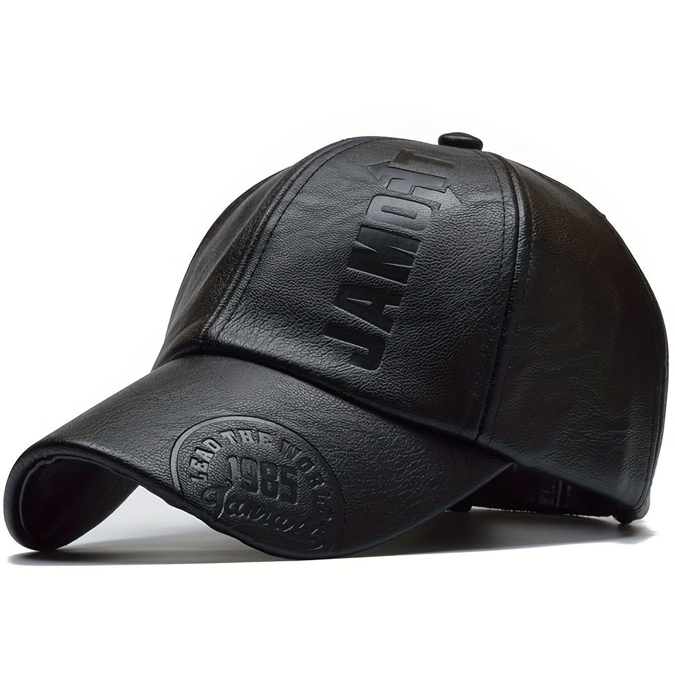 Men's British PU Leather Baseball Cap