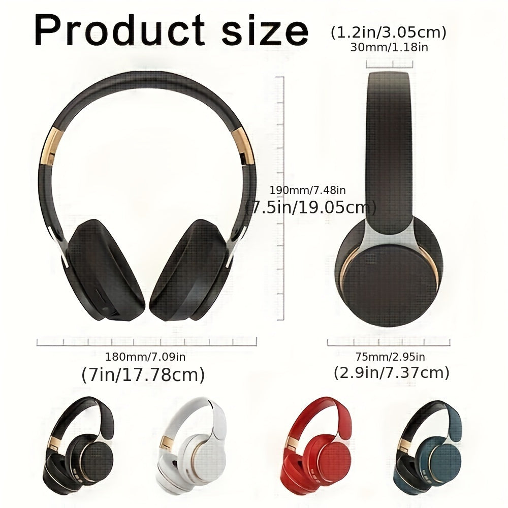 07S Wireless Over-Ear Headphones - Long Battery Life, HD Sound, Adjustable & Portable for Sports and Commuting