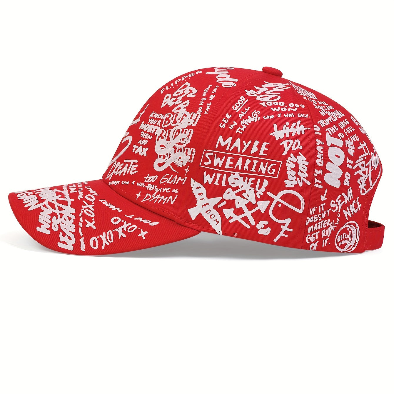 Men's Letter Graffiti Baseball Cap